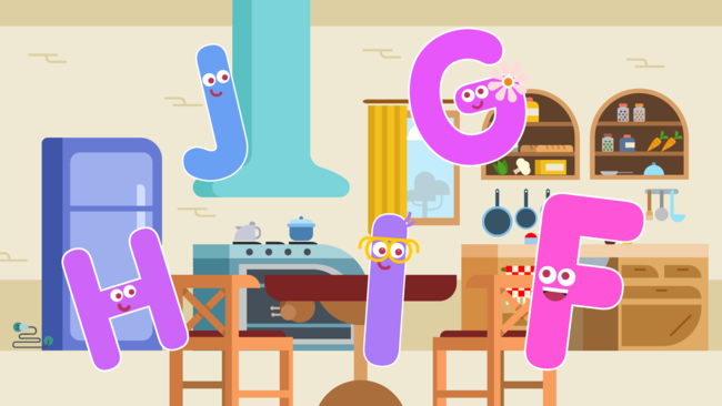 Letters F, G, H, I, J Letters F, G, H, I, J