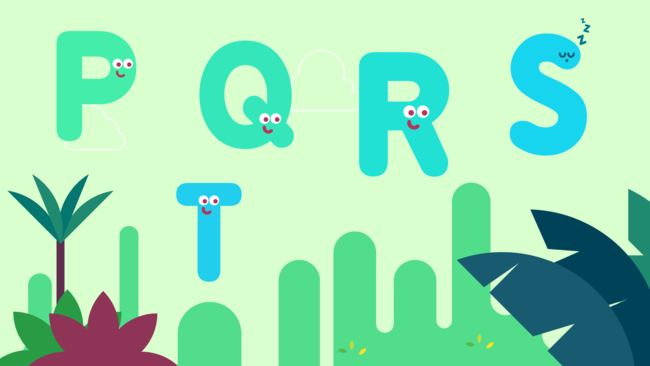 Letters P, Q, R, S, T Letters P, Q, R, S, T